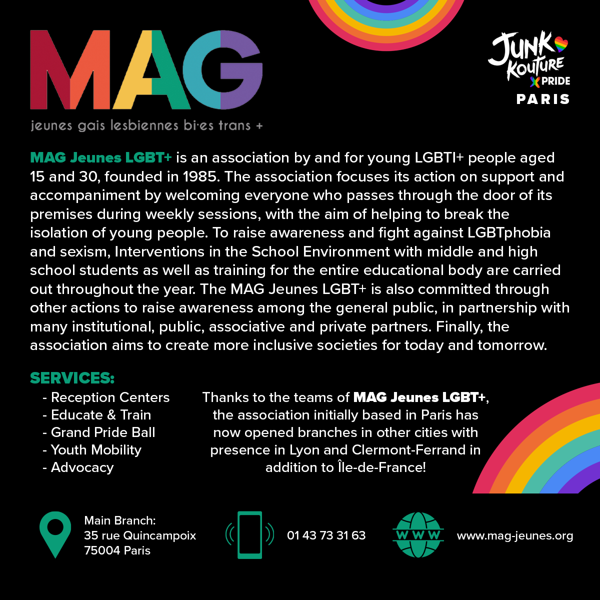 Pride is a celebration of solidarity, collectivity, and identity and nobody should feel alone, especially during this special and powerful time! ✨🏳️‍🌈 @Belong_To @lgbtfriend @mag_jeunes_lgbt