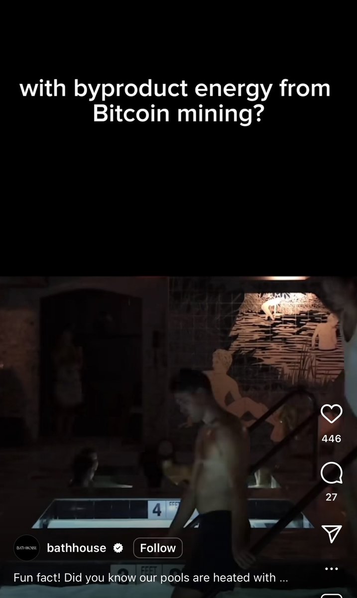 Some hip spa in Brooklyn posted that they heat their pools with bitcoin  mining and the commenters are flipping out
