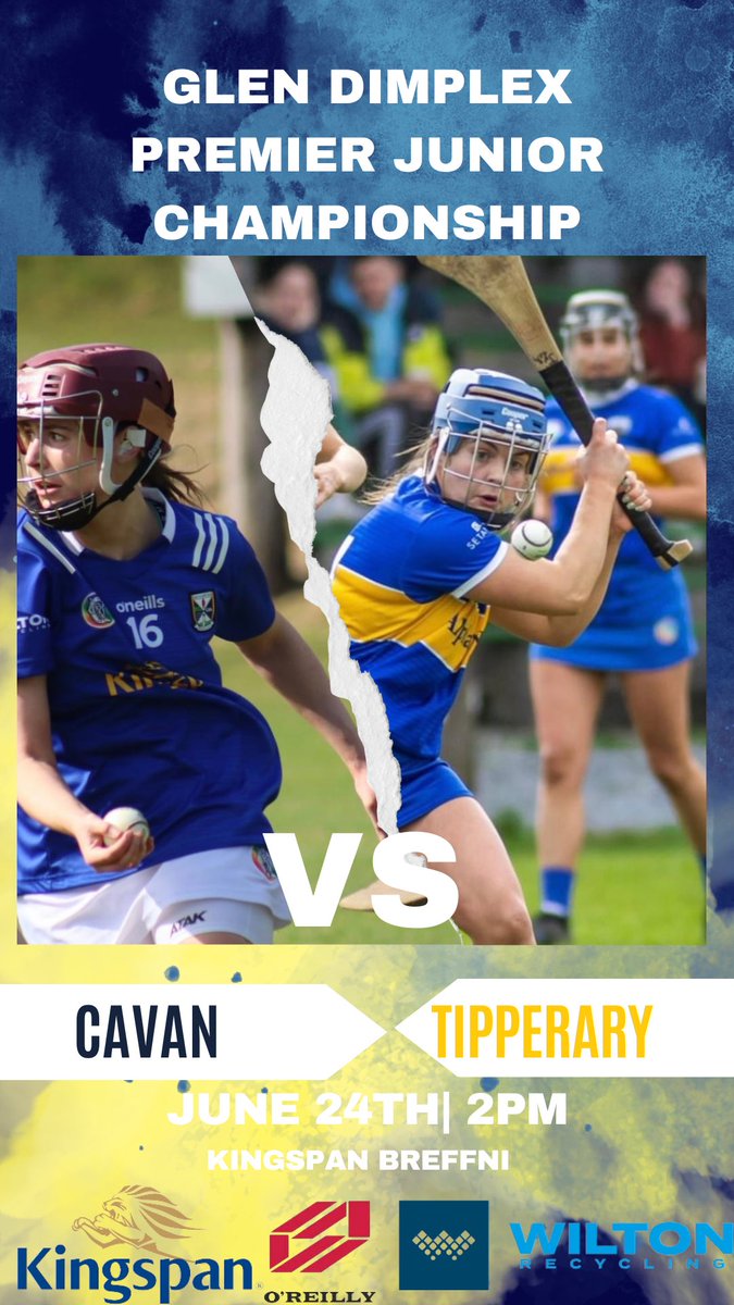 ⭐️Cavan V Tipperary 
🏟️Kingspan Breffni 
🗓️ Saturday 24th at 2pm
🎟️🎟️ tickets through link attached-universe.com/users/camogie-…

#glendimplex #OurGameOurPassion #nothingbeatsbeingthere