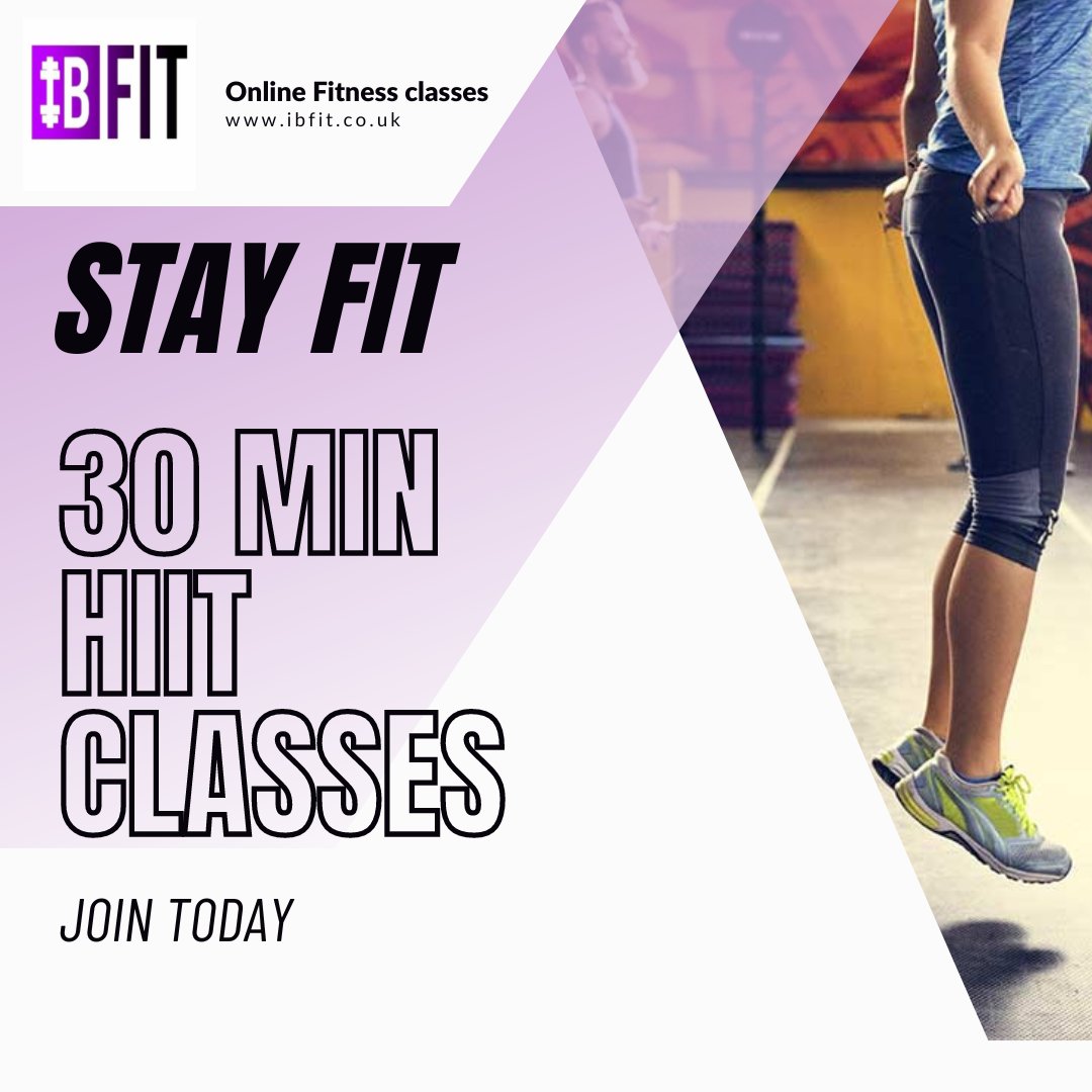 Take part in our our 30-minute HIIT sessions. We  offer a diverse range of BPM (beats per minute) excercises to keep you engaged and motivated.  These varied workouts are fun and effective  ibfit.co.uk/hiit-workouts/  - #fitness #fitnessjourney #onlineworkouts #getfit