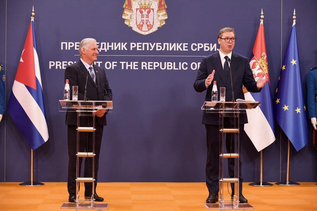 🇷🇸El Presidente de Serbia dijo a su homólogo cubano, Miguel Díaz-Canel.🇨🇺

🗣️"Dígale al pueblo cubano que en el corazón de Europa tiene un pueblo que los apoya y quiere."♥️♥️
💪🏻😎🇨🇺