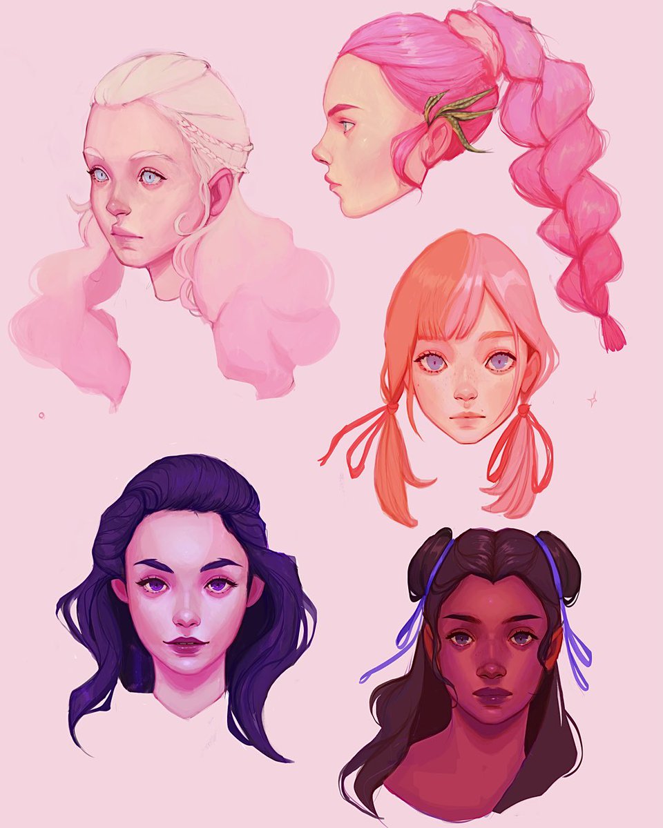 I’m yet again reviving this dead account with some pink lol 💕🖤

#digitalart #portraitart