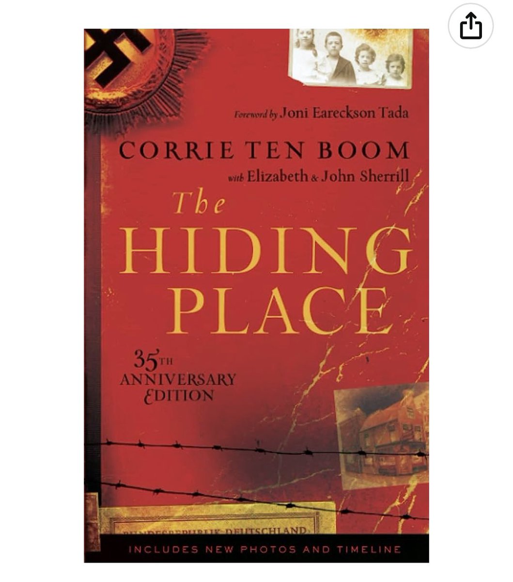 Excellent read. Corrie and her sister Betsie ten Boom were turned in, and sent to the Ravensbrück concentration camp, where her sister died. She miraculously was released by a twist of fate.