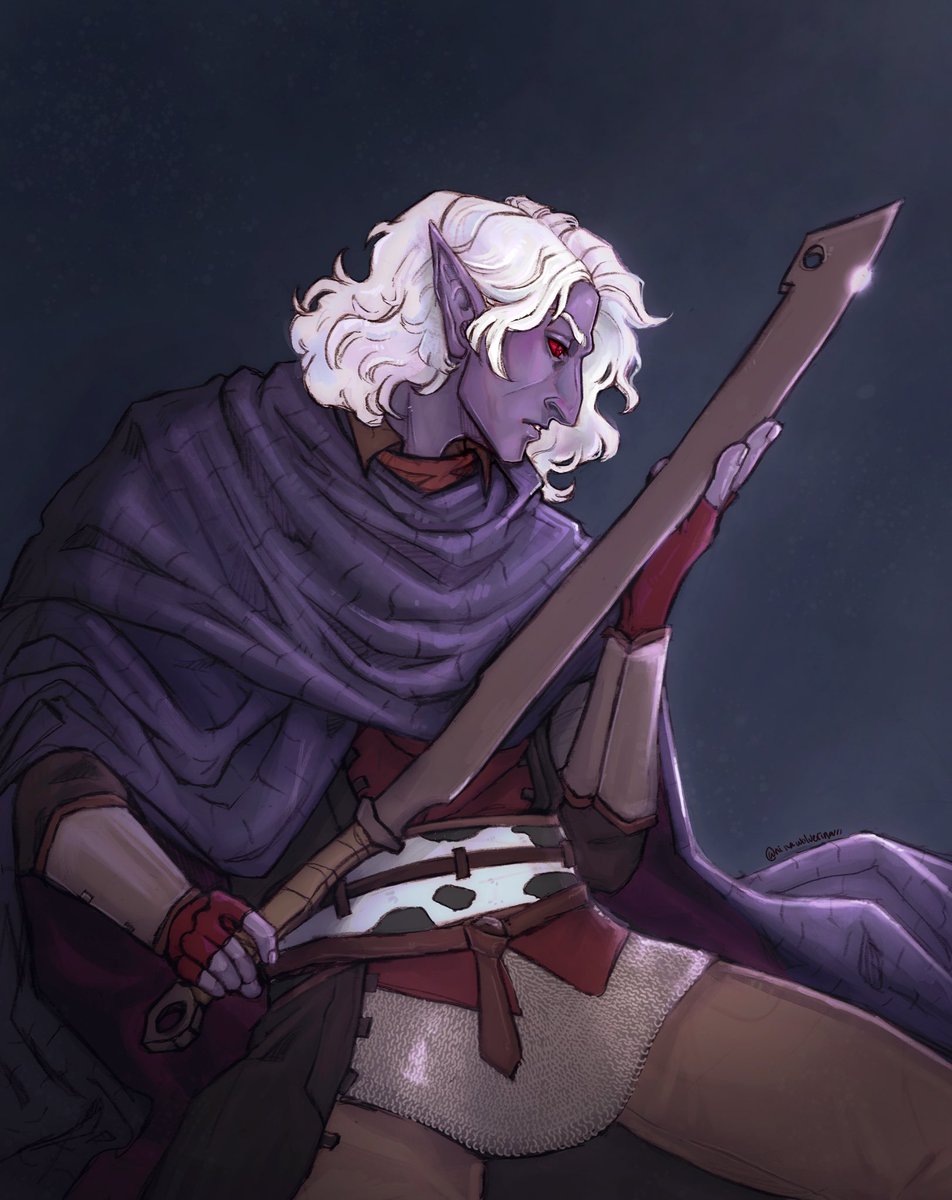 ninawolverina's tweet photo. Alright alright alright it’s art trade time for D&amp;D Characters! 

I summon @earthlydusk @alexboakeillo and @halforq (only if u want to!) https://t.co/CTi2NFaql9
