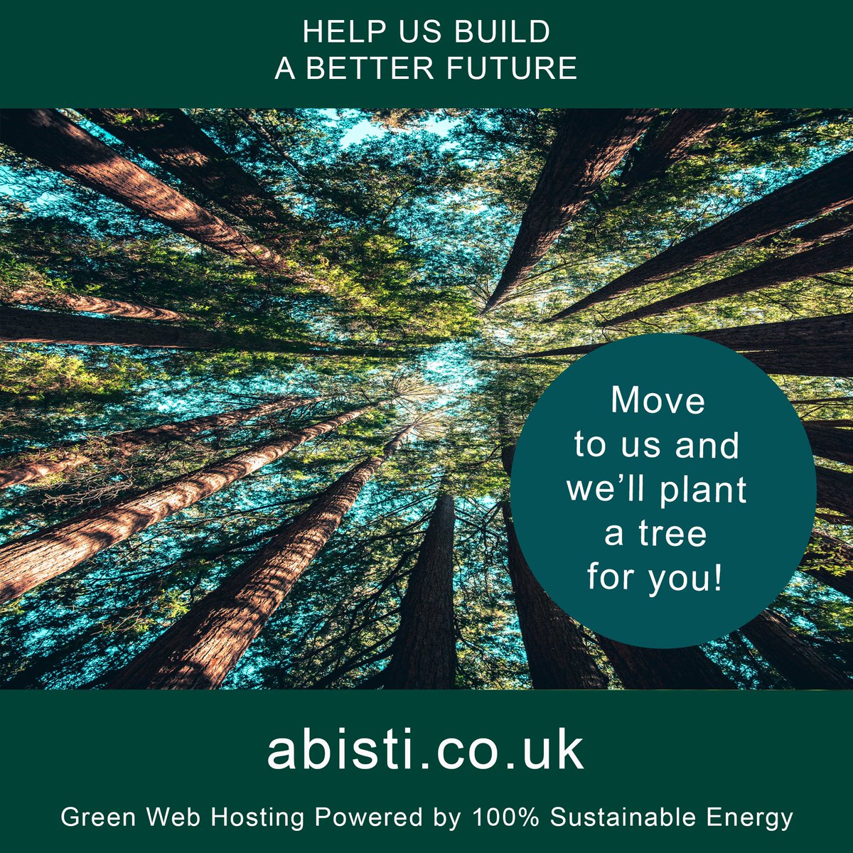AbistiDesign's tweet photo. GREEN WEB HOSTING &amp; TREE PLANTING – move your hosting to us &amp; we’ll plant a tree for you! https://t.co/G2xm5HWhxn
Green hosting powered by 100% renewable energy.  #greenwebhosting #webhosting #webhostingprovider #webhostingservices #webdesign #RenewableEnergy https://t.co/1jbiaRRDRK