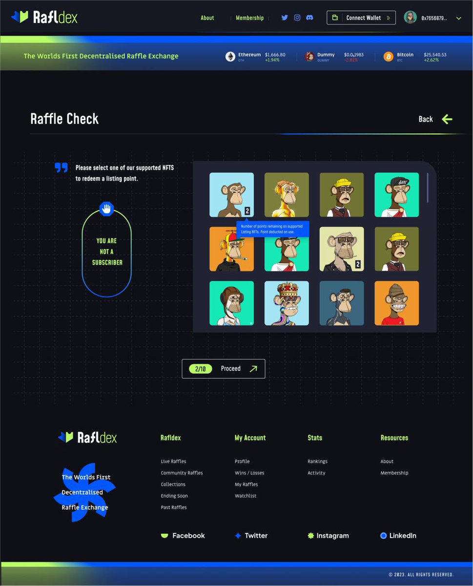 SNEAK CHECK 😉

• Decentralization
• Ownership
• People’s Platform

WHY WETH WEN U CAN RAFFLE? 🤷🏻‍♂️
