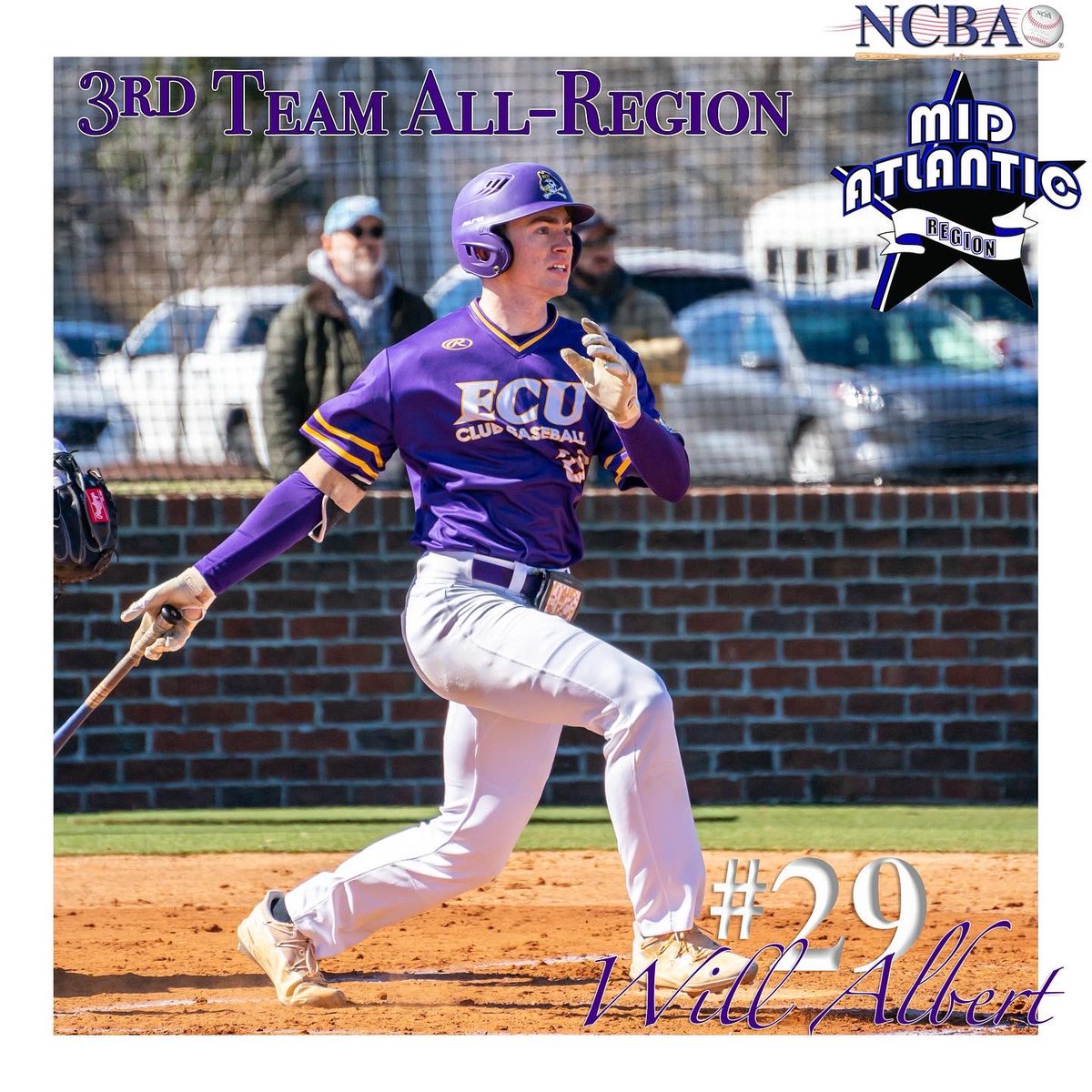 ECUClubBaseball's tweet image. Congratulations to our guys on making the All-Region teams!
1st Team: Ty Colmore and Zach Nicholson
2nd Team: Zach (Velvet) Warrick
3rd Team: Will Albert