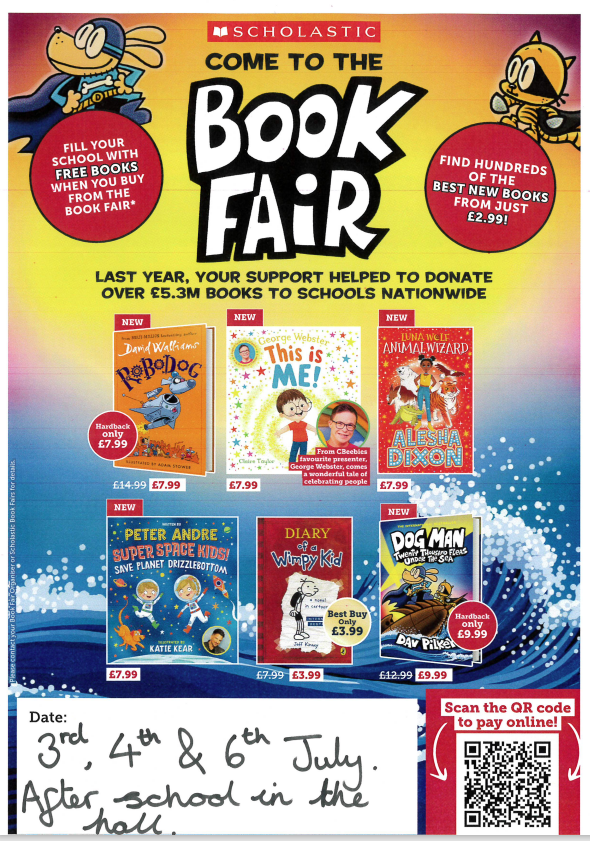 The book fair is fast approaching. Make sure you complete the book competition to be in with the chance of winning a £5 voucher to spend at the book fair. Speak to your classroom teacher for more information. Good luck! #TeamRushbrook