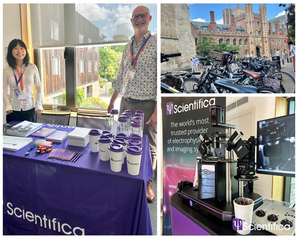 Great start to @sophionbio annual Ion Channel Modulation Symposium! Lots of brilliant talks, posters and a stunning venue! ☀️ Delighted to be here. #ICMS2023 #electrophysiology #cambridge #patchclamp