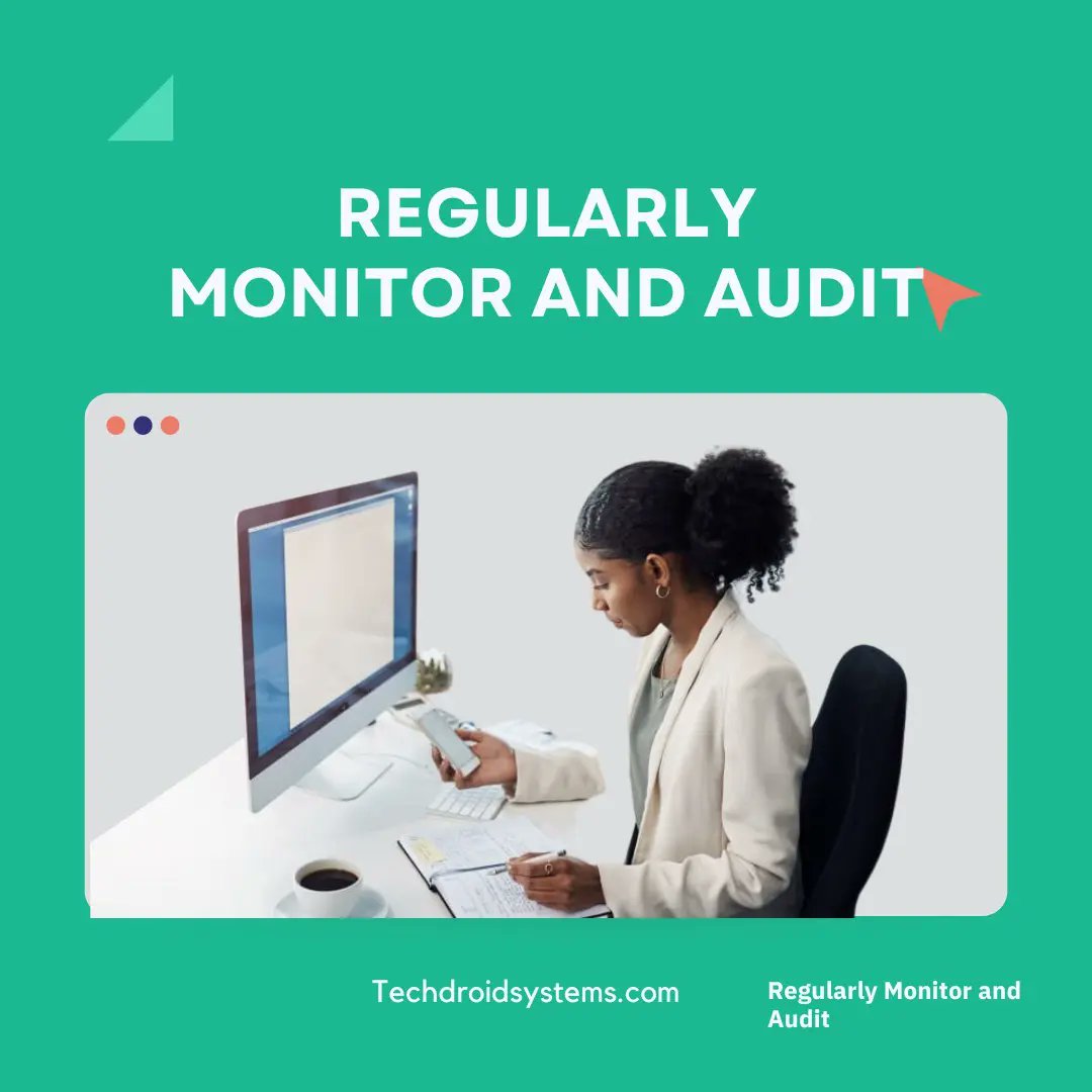 techdroidsystem's tweet photo. Identify your weakness and don't dwell on improving it that you lose your strength.
Pay attention to mails and follow client up.
Develop an incident response plan to handle security breaches.
Monitor and audit network activities regularly.
#techdroidsystems #business #success https://t.co/dOgmaSPfYT