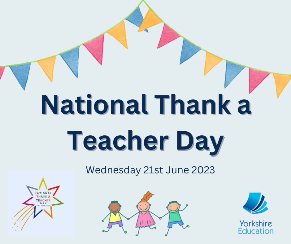 Happy National Thank a Teacher Day! 🎉

Thank you to all the Teachers, Teaching Assistants and support staff who work so hard.

Today is a day we celebrate you 🙌

#ThankATeacherDay #thankyou #education