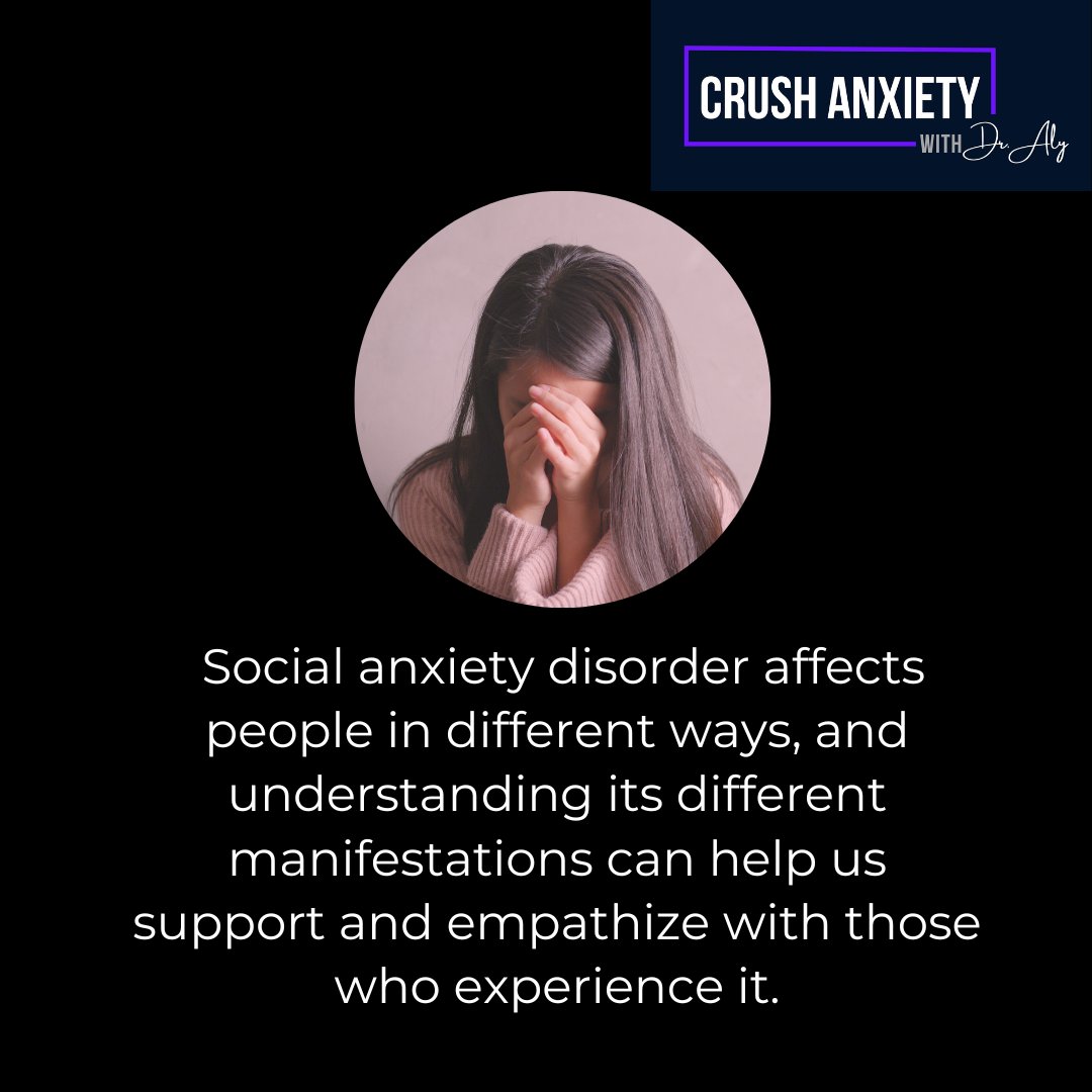 Social anxiety disorder is a complex condition that affects individuals uniquely. By recognizing its various manifestations, we can foster support and empathy for those navigating through it. #BreakTheStigma #SocialAnxietyAwareness #EmpathyMatters #SupportAndUnderstanding