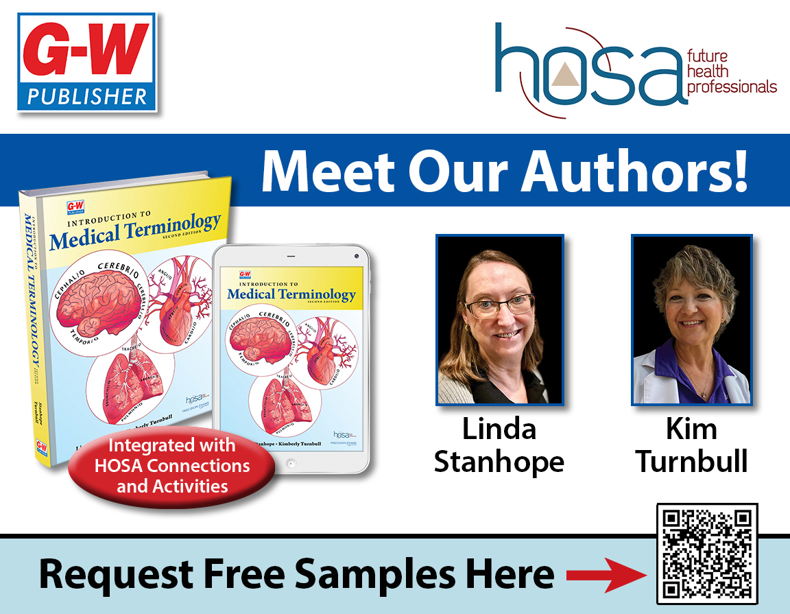 #HOSA Advisors-receive a signed copy at booth 207 today 1-3pm and tomorrow 2-4pm at #hosailc2023! Request a sample of Intro to #MedicalTerminology here: bit.ly/45LTymg