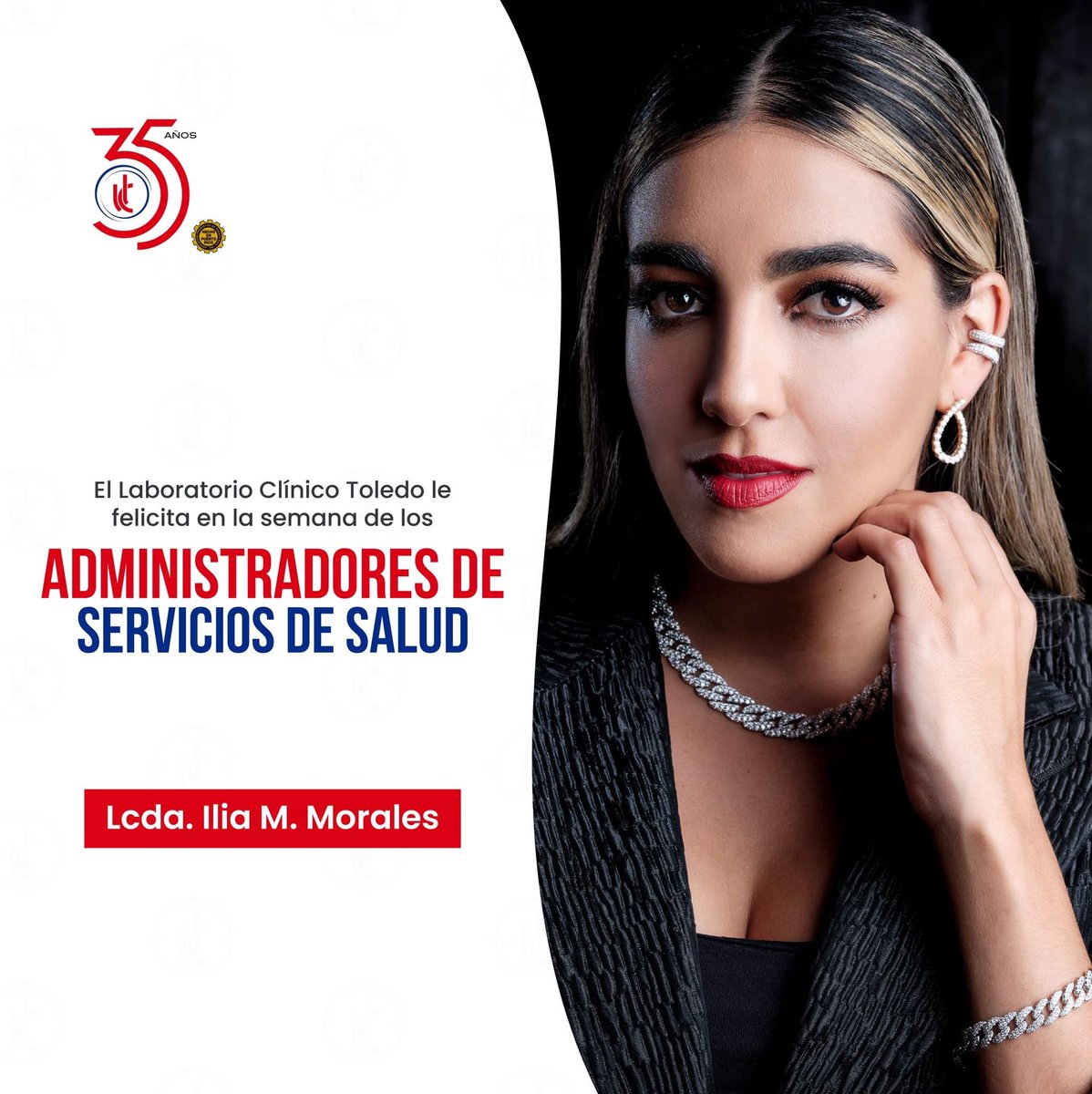 Lab_Toledo's tweet photo. En esta semana queremos resaltar la labor realizada por los #AdministradoresDeServiciosDeSalud especialmente, la Lcda. Ilia Margarita Morales quien es la COO del #LaboratorioClinicoToledo ¡Felicidades en su semana! https://t.co/vhTuipqL7A