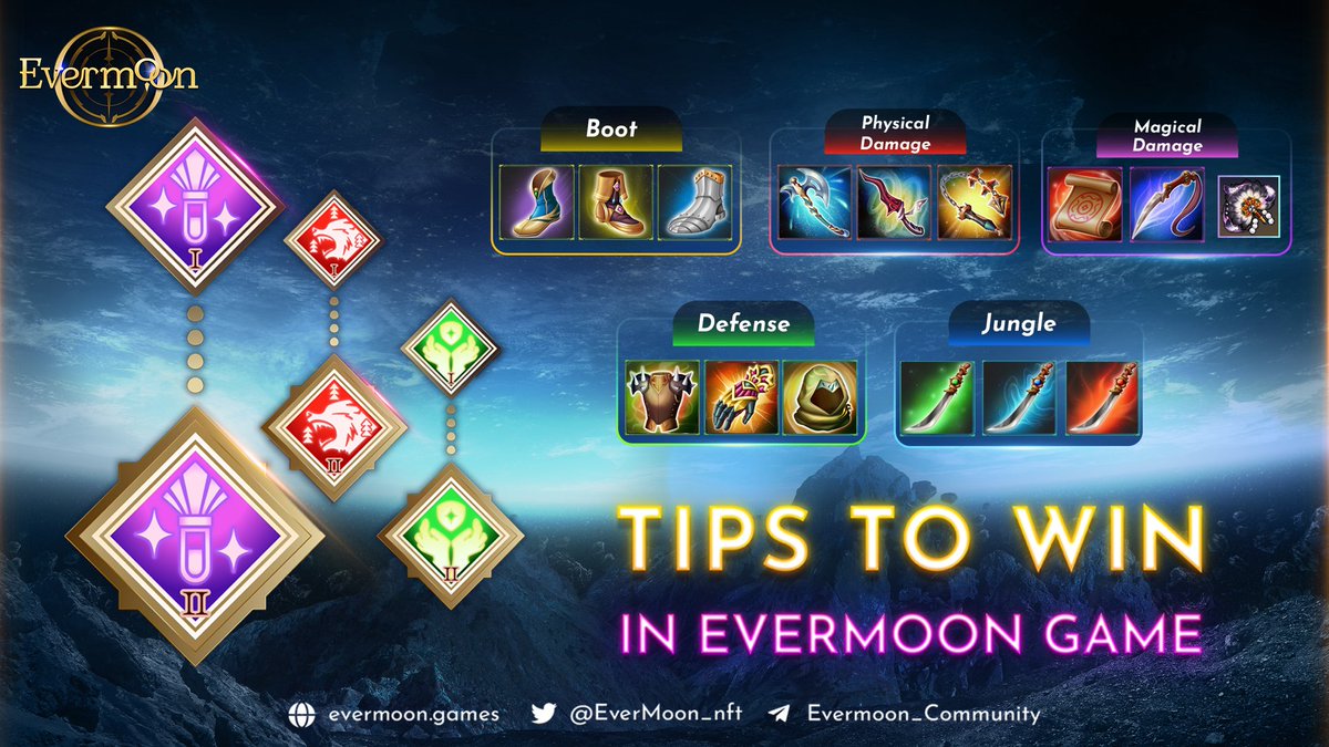EverMoon_nft's tweet image. Ready for the Evermoon Alpha II Test Launch VIP Round? Spells and in-game items are your key to victory. Use Gold smartly and master your heroes! 💪⚔️

More tips here: docs.evermoon.games/evermoon/gamep… 
.
Join us on Discord, #alpha2-testers (discord.gg/W2PbNs5tcw). Tell us why you should