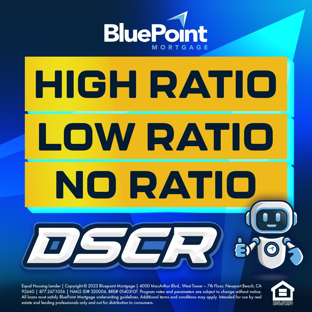 Bluepoint Mortgage on Twitter "HIGH, LOW, or NO Ratio. 