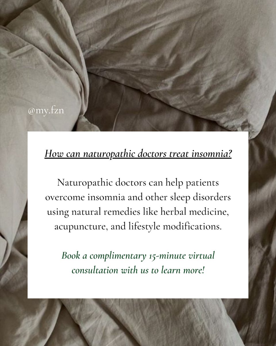 fznwellness's tweet image. If you struggle with insomnia 🌀, we know how difficult it can be to function in everyday life. ⁠
⁠
Seek help with a health practitioner to help you find the underlying cause of your insomnia.⁠
⁠
#insomniaproblems #sleepdisorder #sleepbetter