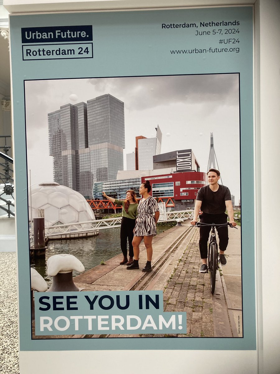 arnoudmolenaar's tweet photo. At @UrbanFutureConf in #Stuttgart Vice Mayor @ChantalZeegers just presented how @rotterdam is implementing its ‘good growth’ ambitions like green, inclusive, sustainable and resilient neighborhoods. And: in 2024 the @UrbanFutureConf will be in Rotterdam! https://t.co/LssTIfzMIr