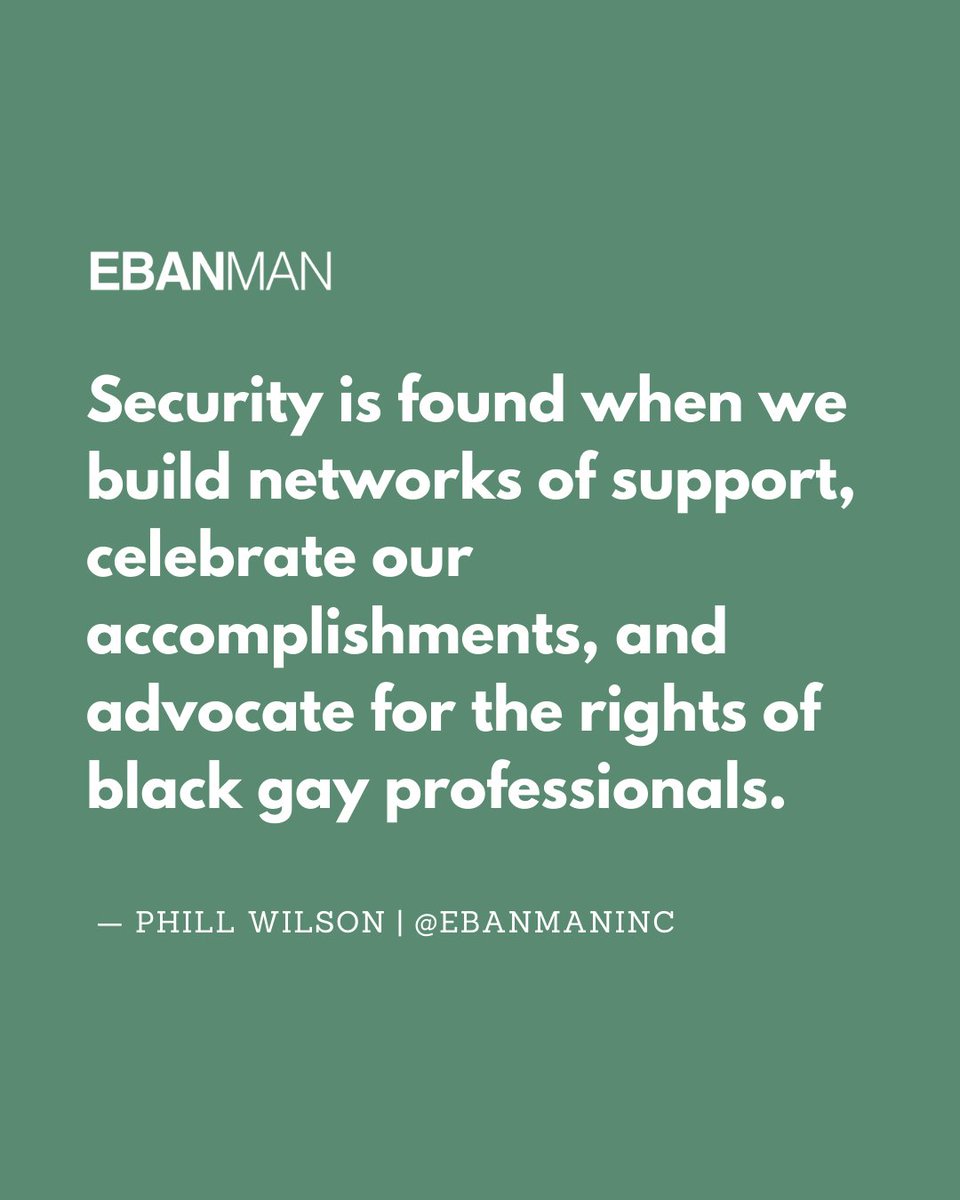 Together, we build security. Let's celebrate our achievements and fight for our rights. #StrongNetworks #AdvocacyMatters

Check out @EBANMAN

#ebanman #blackgaymen #blackexcellence #lgbtselfcare #selfcarematters #Blackgaylove