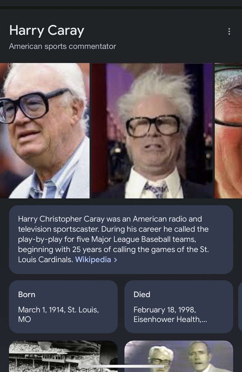Googled #harrycaray last night and this came up as one of his pictures 😂 #chicagocubs #willferrell #snl #takemeouttotheballgame #mlb #mlblegend #cubbies #wrigleyfield #cubs @OfficialWillF