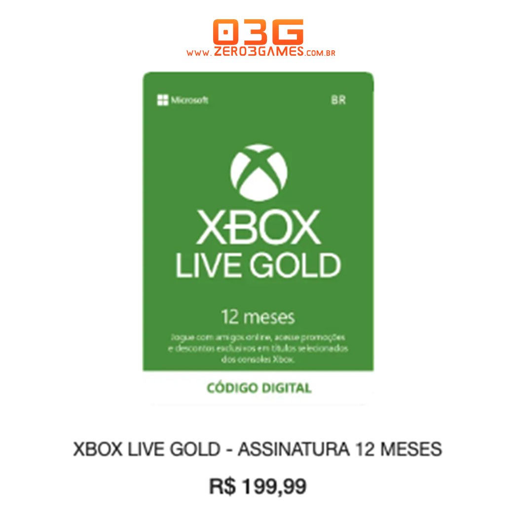 Corre lá! Xbox Live Gold em promoção especial na loja da Microsoft 