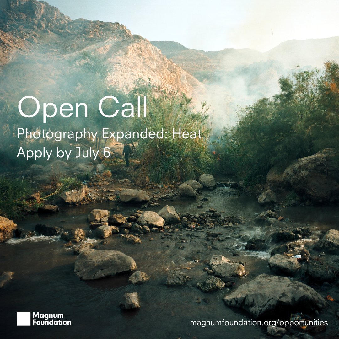 Open call for projects on heat and climate crisis from @MagnumFND! Send proposals on the topic of heat and climate crisis that reimagine what a critical and ecological photographic practice might look like. Applications due on 6 July 6 11:59 PM ET: bit.ly/3JlE7HY