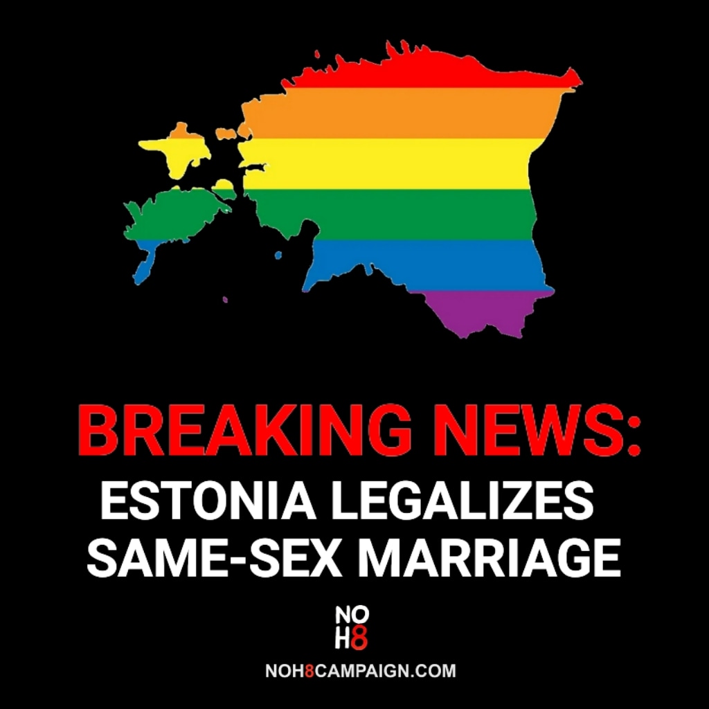 BREAKING: #Estonia legalizes same-sex marriage 🇪🇪 #NOH8