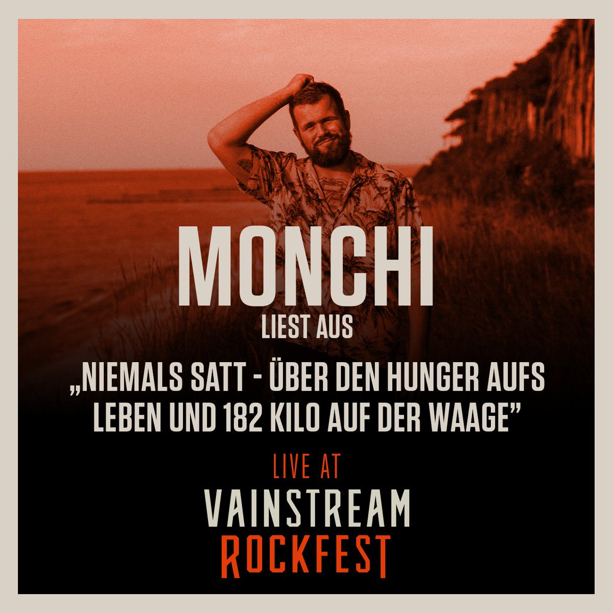 Am Samstag beim #Vainstream wird Monchi noch mal aus seinem Buch #Niemalssatt vorlesen. Ab 14:30 Uhr könnt ihr Euch das Ganze im Außenbereich der Green Hell Club Stage anhören. Letzte Tickets gibt´s hier » vainstream-shop.de