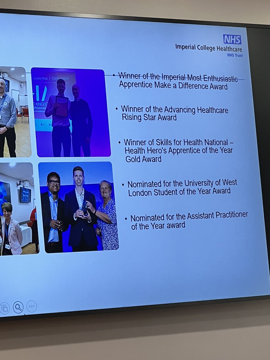 The amazing <a href="/JoeMaslan/">Joe Maslan</a> our award winningAHP support worker- inspirational! <a href="/ImperialPeople/">Imperial People 💙</a> #wearehcsw <a href="/joeflatt3005/">Chris Flatt</a> @asante_dinah <a href="/SigsworthJanice/">Janice Sigsworth RN 💙</a>