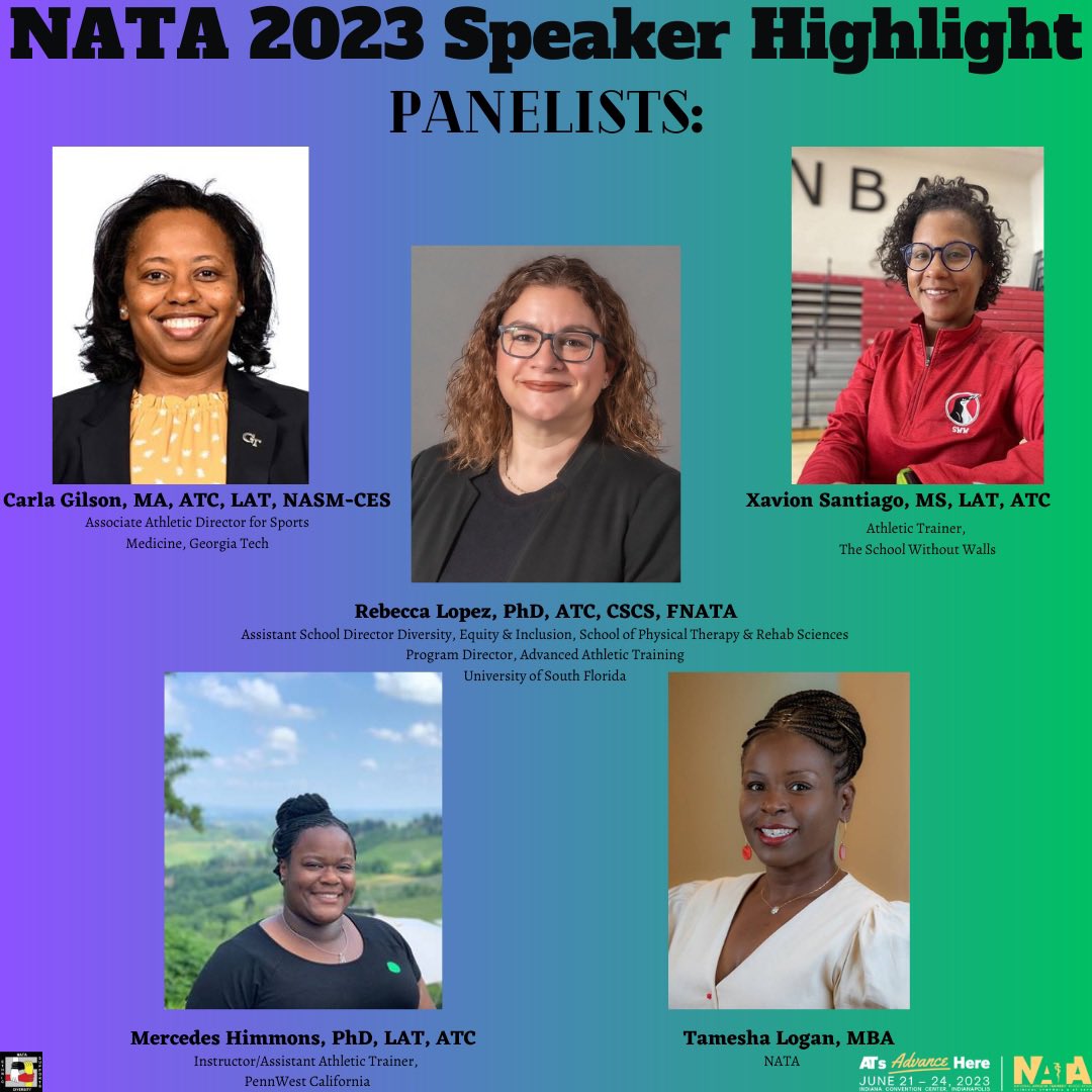 Will you be in Indianapolis for the 2023 NATA Convention? If so, make sure you check out this presentation by Estefania “Stef” Zavala, entitled "Examining Ethnic Diversity in Athletic Training: A Critical Look &amp; Conversation,” which is sponsored by EDAC. Our panelists are: