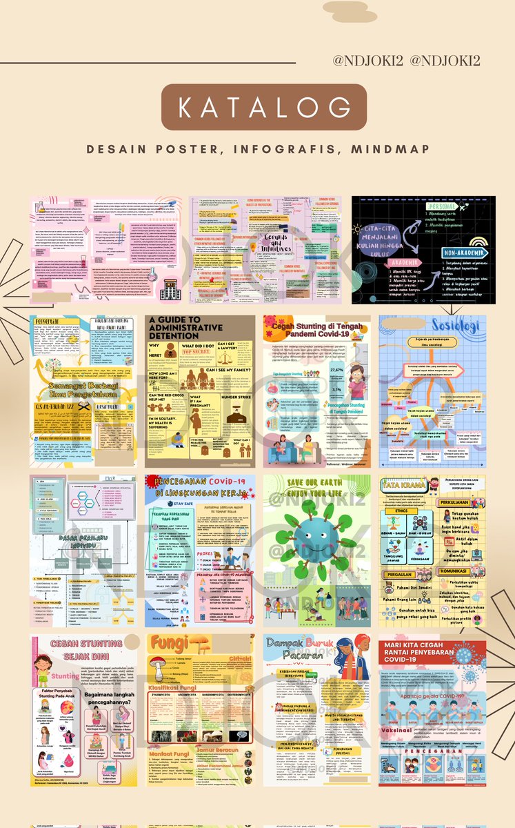 NDJOKI2's tweet photo. yang mau joki desain poster, mindmap, leaflet, dll. bisa langsung DM atau wa di bio yaa. pengerjaan menyesuaikan deadline<3 #zonauang https://t.co/31YDnTCZ0v