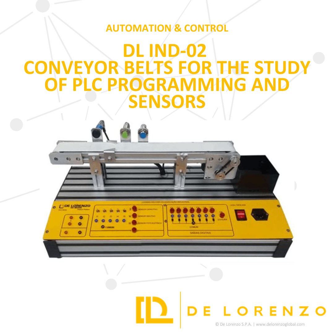 delorenzoglobal's tweet image. The system allows programming studies, operation studies and sensor detection, as well as practices with I/O ports, Modbus protocol and local and remote activation of engines.
•
#DeLorenzo #PLCProgramming #PLCSensors