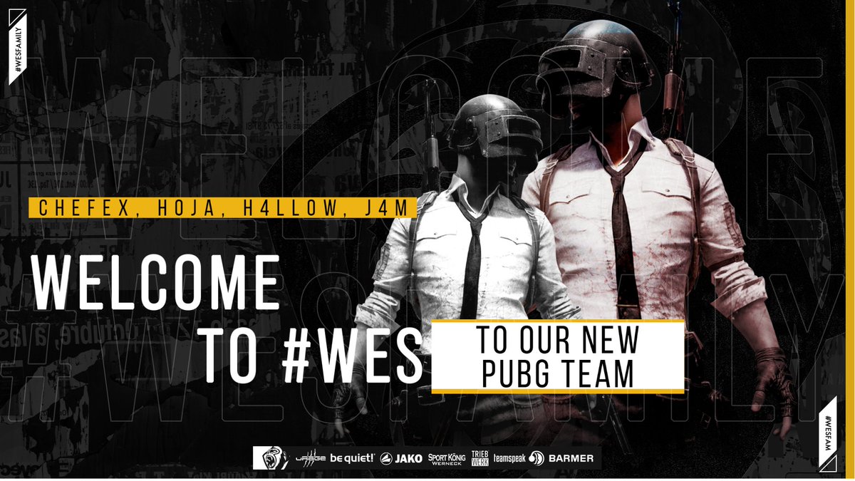 WeSports (@wesports_main) on Twitter photo Eine <a href="/BeingEsports/">Being Esports</a> Season ohne WeSports?
Nö, falsch gedacht, here we are!
Willkommen in der #WeSfamily
<a href="/THEREALCHEFEX/">CHEFEX</a>
<a href="/HojaFPS/">Marv Effect</a>
<a href="/H4llow2/">H4llow</a>
<a href="/J4mPubg/">J4M</a>
Sub:
<a href="/SpeedyIMax/">Speedy</a>
@sneakypeektom
#Pubgde #PUBG #gaming #esport Eine <a href="/BeingEsports/">Being Esports</a> Season ohne WeSports?
Nö, falsch gedacht, here we are!
Willkommen in der #WeSfamily
<a href="/THEREALCHEFEX/">CHEFEX</a>
<a href="/HojaFPS/">Marv Effect</a>
<a href="/H4llow2/">H4llow</a>
<a href="/J4mPubg/">J4M</a>
Sub:
<a href="/SpeedyIMax/">Speedy</a>
@sneakypeektom
#Pubgde #PUBG #gaming #esport