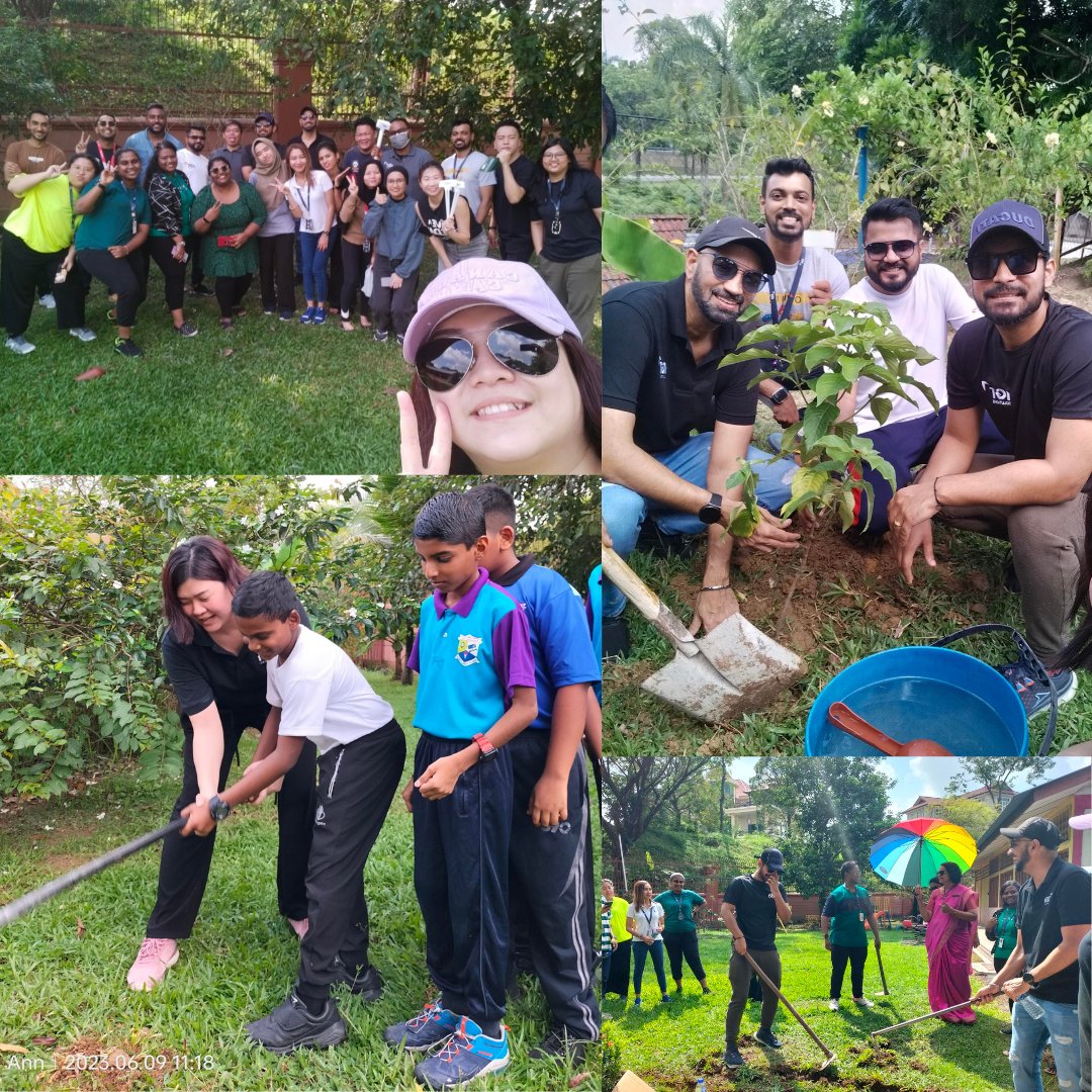 Go_Atain's tweet photo. In an initiative to contribute &amp; educate the kids on protecting the #environment, our fantastic team in #Malaysia organized a #treeplantation #CSR activity at an elementary school, SJK (T) Ladang Ebor in Subang Jaya, and planted 25 saplings together with the kids. https://t.co/IKLwFbq00X