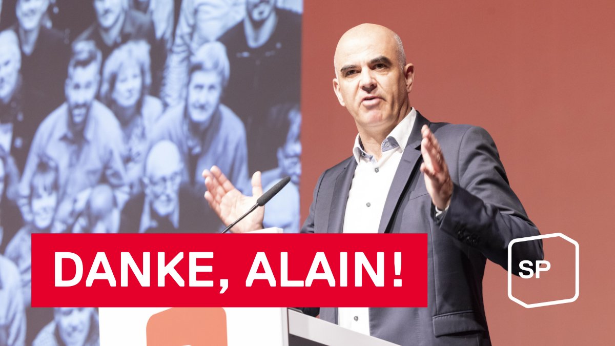 Wir bedauern den Entscheid von <a href="/alain_berset/">Alain Berset</a>, sich nicht mehr zur Wahl zu stellen, ausserordentlich. Lieber Alain, wir danken dir von Herzen für dein riesiges Engagement im Bundesrat für eine soziale Schweiz! Du hast entscheidende Meilensteine in der Schweizer Politik gesetzt.