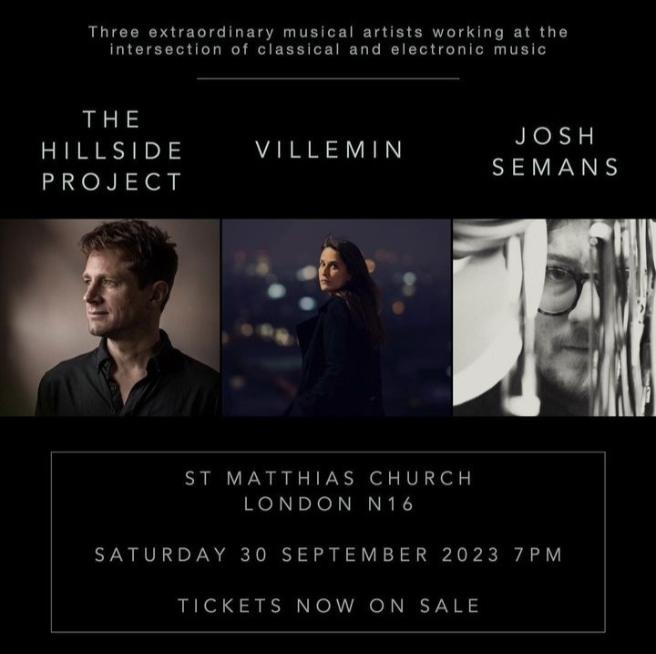 Ce concert va être magique! ☺️@HillsideProject sortie d'album 🙏
🎹@JoshSemans Ondes Martenot
tickettailor.com/events/hillsid…
#livemusic #piano #electronica #modernclassical #London #contemporarymusic #choral #pinknoise #sirens