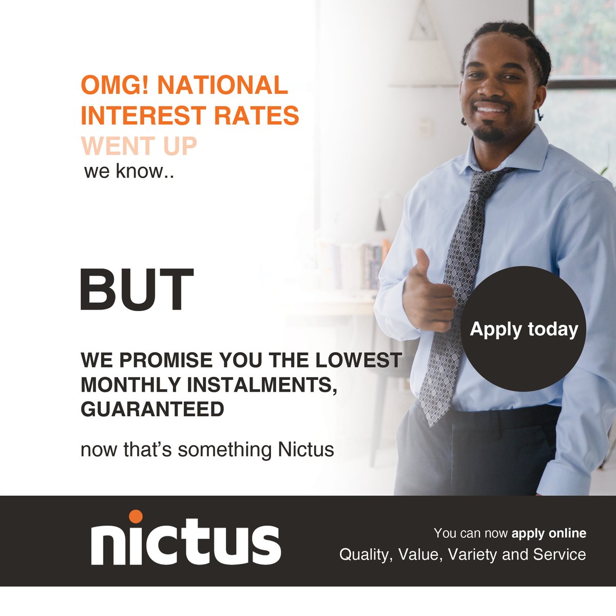 No stress!

Apply online today: neb.nictus.com.na/Nictus/redirec…