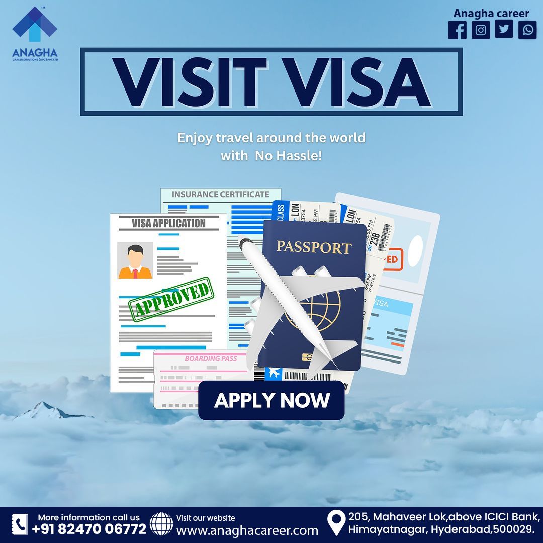 Planning your next travel to your dream destination, but don't know how to apply for a visit visa, 
Traveling to places like the USA, Canada, Schengen, Australia, the United Kingdom, and more.
📞: 8247006772
🌐: anaghacareer.com

#immigration #visitvisa #travelvisa #qatar