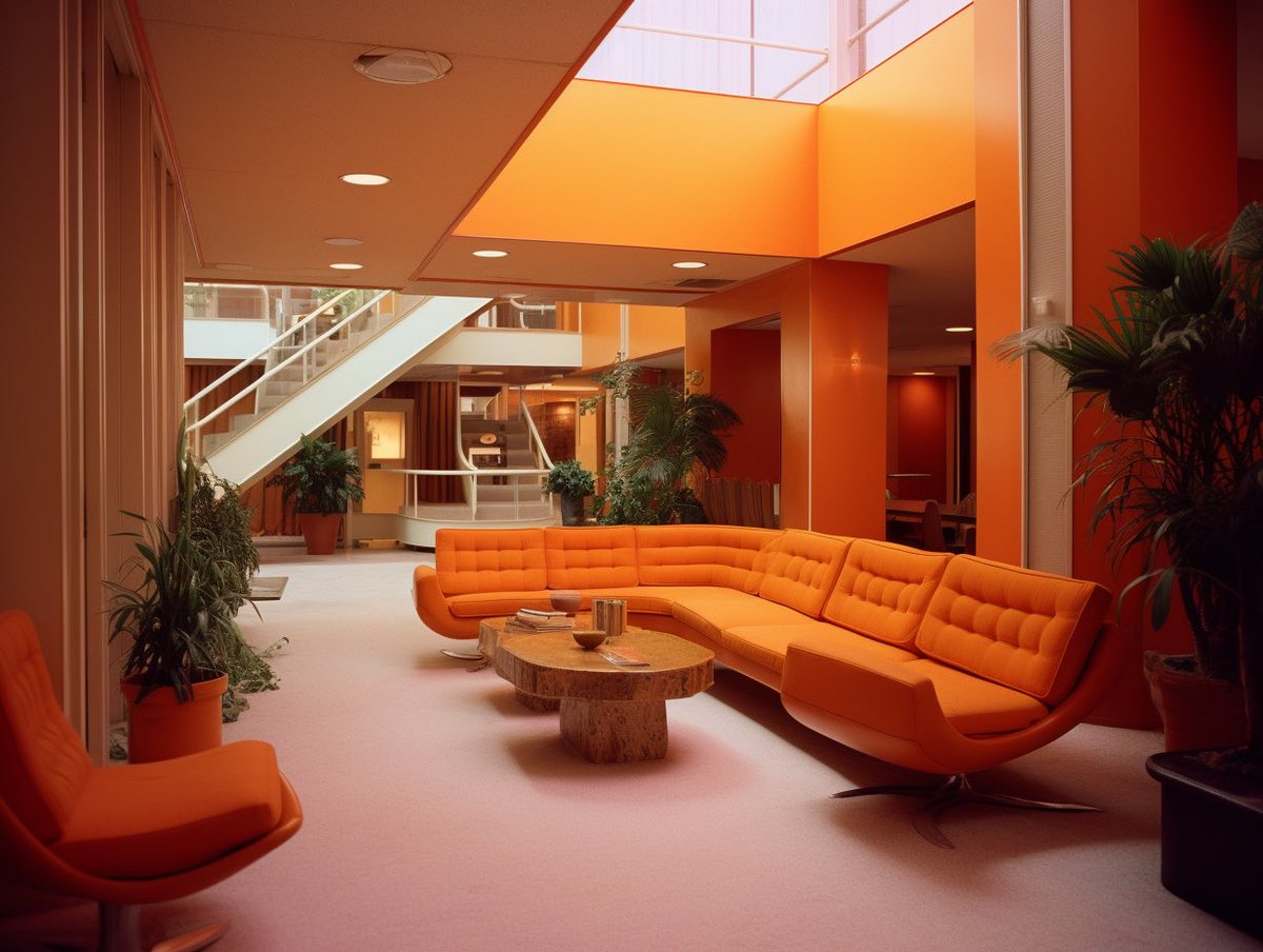 ztwalsh's tweet photo. The building was adorned with many fine lobbies…

#interiordesign #lobby #architecture #vintage #furniture #ai #aiart #aiphotography #aiartcommunity #midjourney #midjourneyart https://t.co/XRdFQReMEn
