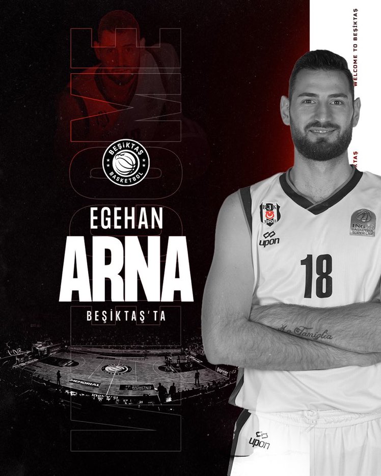 Beşiktaş, Anadolu Efes'ten ayrılan eski oyuncusu Egehan Arna'yı kadrosuna kattı.
