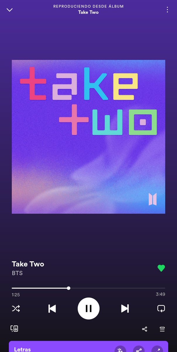 OnlyBTStream's tweet photo. OMG ARMY 💜💜

La canción "Take Two" de @BTS_twt ya está disponible en todas las plataformas!

¿Ya la escuchaste 😍? Comenta con tus capturas de stream + Shazam 🌀

BTS COMEBACK
BTS IS BACK
TAKE TWO OUT NOW
TAKE TWO FOR TAKE TWO
#TakeTwoOutNow
#LetsTakeTwoAgain 
#TakeTwoAgain https://t.co/nabmjPDSYT