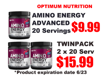 Get Optimum Nutrition's Amino Energy for only $9.99 at DPS Nutrition with coupon DPS10!  Saving more - get 2 for $15.99  Order now at https://t.co/U2LAWLQhhT

@Team_Optimum

#OptimumNutrition https://t.co/PfgKX7TbLG