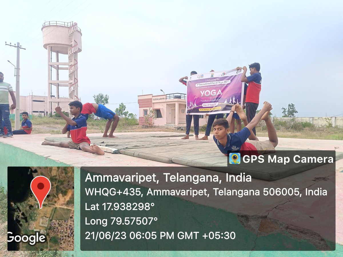 mohammedka80735's tweet photo. 🎊Celebrating 9th International Yoga Day 🎊

Village Name :- Mohammed Kamaluddin 
Mandal Name :- Khila Warangal 
District:-  Warangal 
Telangana.

VLE Name : Mohammed Kamaluddin 
CSC ID : 314212260013

@CSCegov_
@CSCSPV_Health
@moayush
@CSCTelangana
 
#CSCPeYoga 
#MyYogaMyPose https://t.co/z64OQ9i9xX