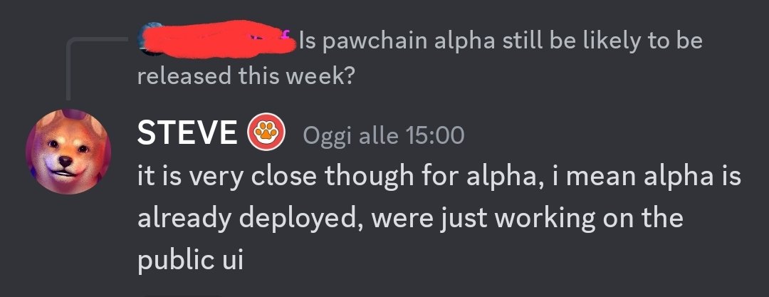 I am very bullish in pawswap #pawchain very professional and transparent development team In 5 months 4 alpha utilities #pawdao #pawallet #pawaggregator #pawstaking and #pawchain alpha is coming soon The utilities are alpha so that the community can test them before the mainet