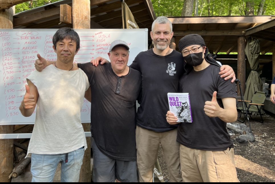 mashiwaka1's tweet photo. 週末、Phyre Dojo in Japan に参加でした。川口校長をはじめ、ジョー氏、マシュー氏のお話を聞き。火起こしを実践していきます。貴重な体験でした。^_^
昼食の生ハム美味!(^○^)
#wildandnative
#PhyreDojo
#ライジングフィールド https://t.co/j6yboPtASd