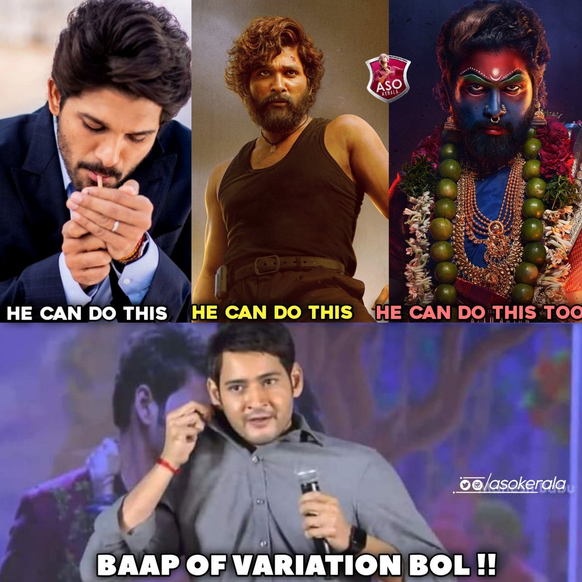 The Flexible Actor With Many Variations -

Icon Star @alluarjun 👑🔥

#Pushpa2TheRule