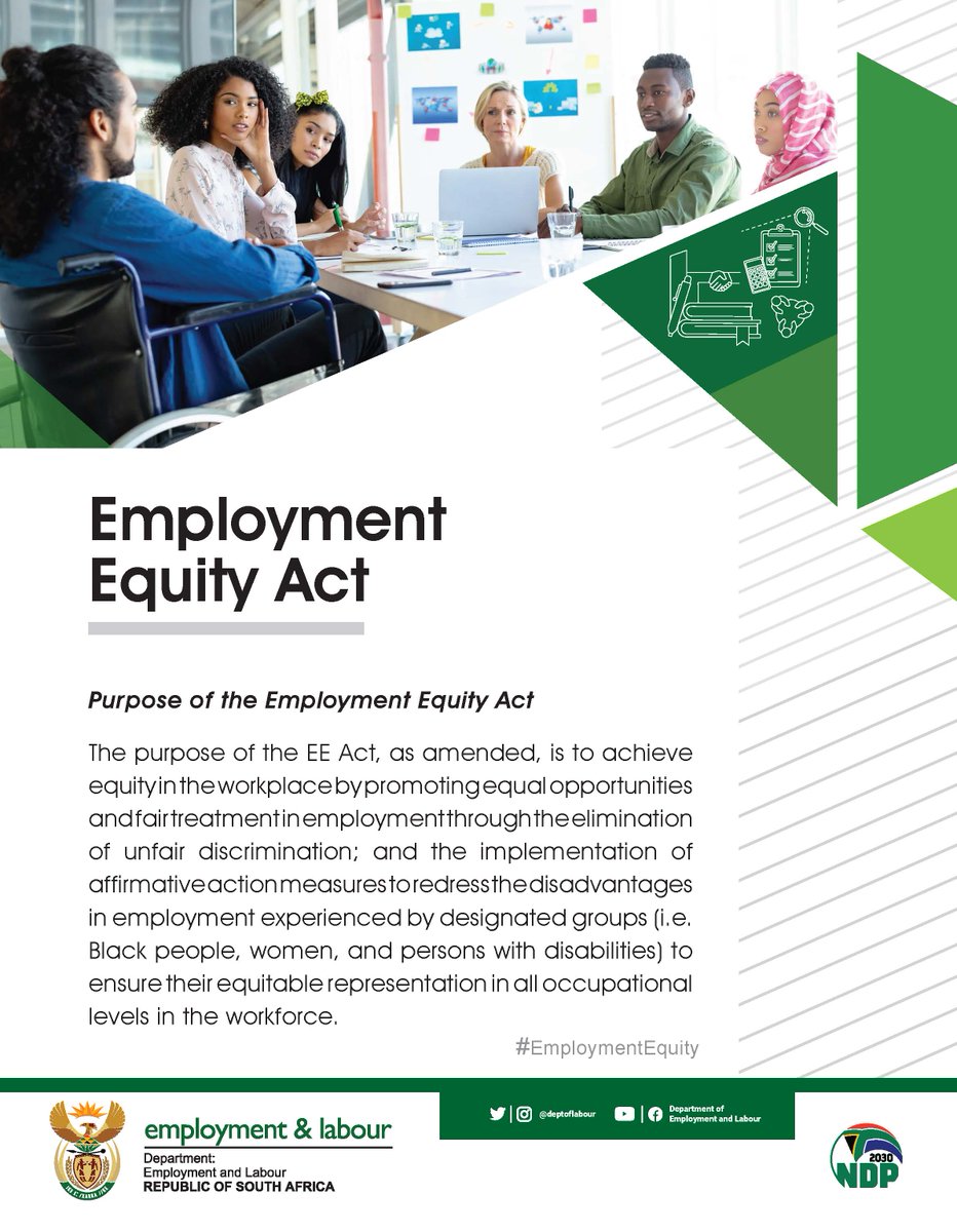 deptoflabour's tweet photo. #EmploymentEquity Amendments https://t.co/75syOU0oUO