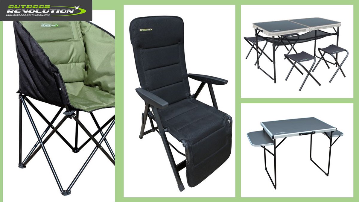 😎Experience your Summer to remember with <a href="/Outdoor_Rev/">Outdoor Revolution</a>! 😎
With our superb range of furniture, from Tub Chairs and Premium Loungers to Tables and Picnic Tables!
The perfect accessories for any camp site, beach or garden!
Check them out here outdoor-revolution.com/accessories/fu…