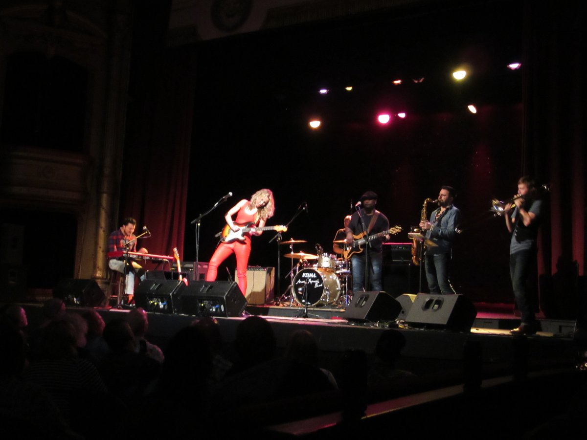 WEXTJoyce's tweet photo. #WEXT loves guitarists.  Here's a pic of #AnaPopovic rocking the @cohoestheatre back in April 2018. What guitarist would you love to see in concert next? https://t.co/d5hJHHT5yu
