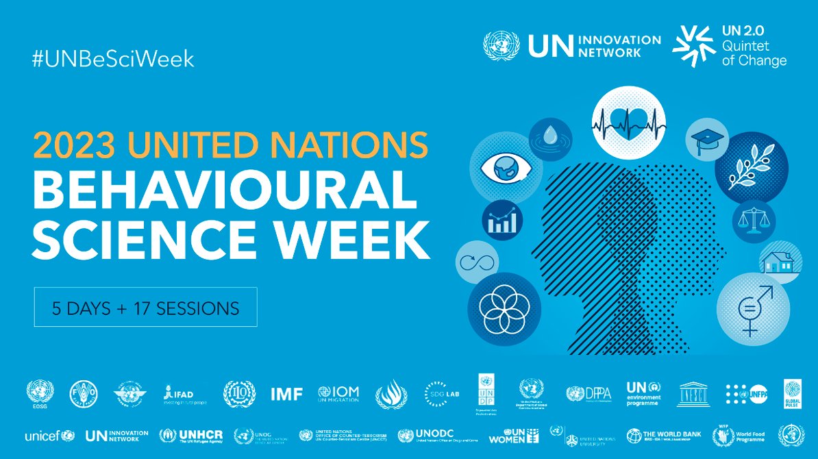 What an incredible week discussing how #BehaviouralScience is generating impact in the @UN and beyond! 

If you missed any of the sessions, check out the #UNBeSciWeek playlist 👉bit.ly/2023UNBeSciWee…

Join the UN #BeSci Group to stay in the loop: linktr.ee/UNBehaviouralS…